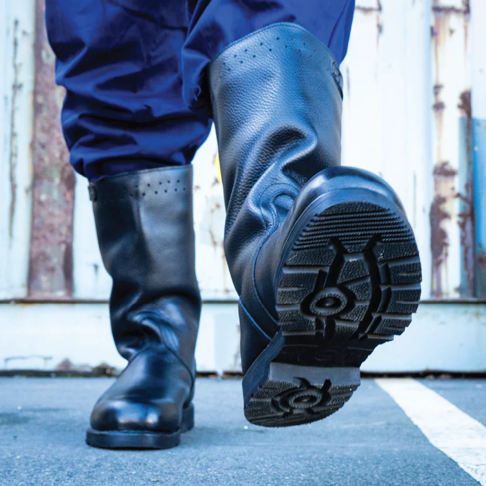 German Navy Leather Lined Jackboots - Image 10