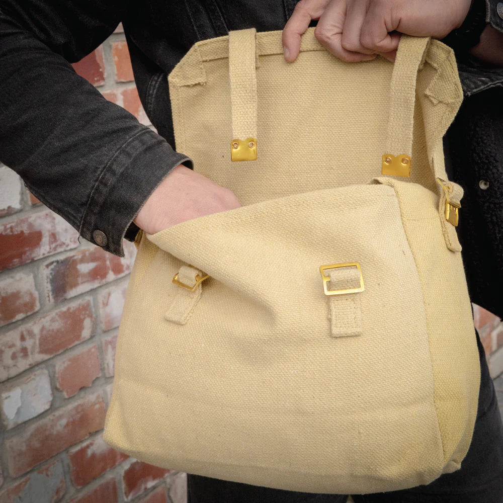 Medium Canvas Haversack - Khaki - Image 8